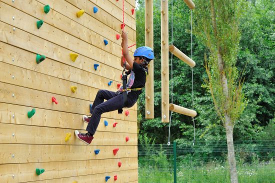 Climbing Wall at High & Low Ropes Aerial Adventure